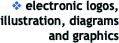 v electronic logos,  	
